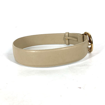 Gucci Belt 0370394 Leather Beige Gg Logo 65