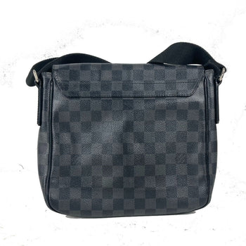 Louis Vuitton Shoulder Bag N41260 Damier Grafitto Canvas Black Damier Grafitte District Pm Mens