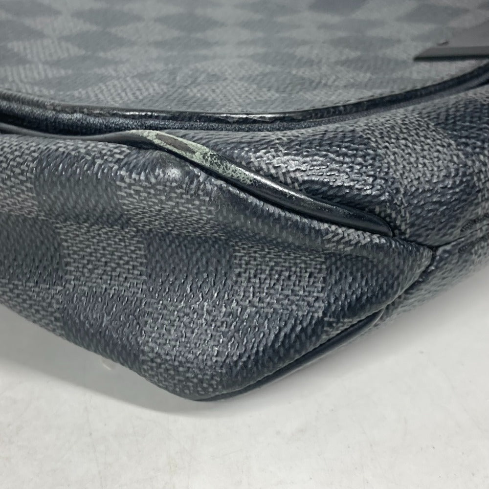 Louis Vuitton Shoulder Bag N41260 Damier Grafitto Canvas Black Damier Grafitte District Pm Mens