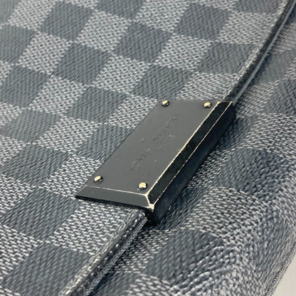 Louis Vuitton Shoulder Bag N41260 Damier Grafitto Canvas Black Damier Grafitte District Pm Mens