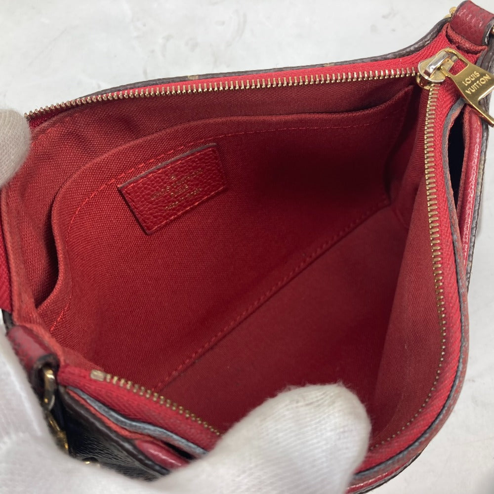 Louis Vuitton Shoulder Bag M41638 Monogram Canvas Red Monogram Pallas Clutch Women