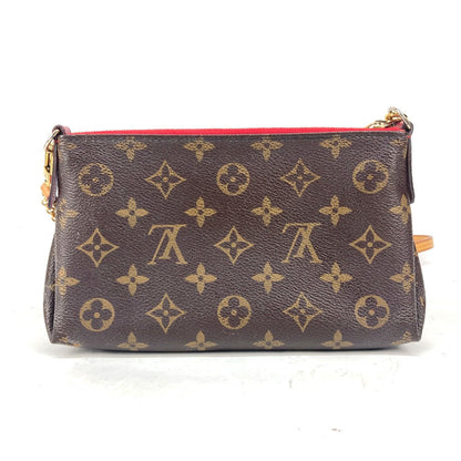 Louis Vuitton Shoulder Bag M41638 Monogram Canvas Red Monogram Pallas Clutch Women