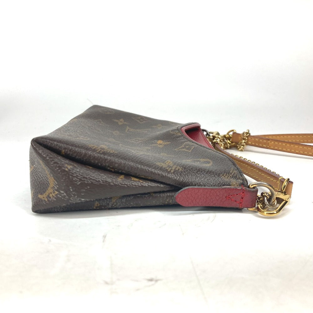 Louis Vuitton Shoulder Bag M41638 Monogram Canvas Red Monogram Pallas Clutch Women