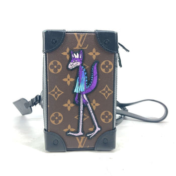 Louis Vuitton Shoulder Bag M80144 Monogram Canvas Brown Monogram Soft Trunk Phone Box Unisex(Unisex)