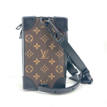 Louis Vuitton Shoulder Bag M80144 Monogram Canvas Brown Monogram Soft Trunk Phone Box Unisex(Unisex)