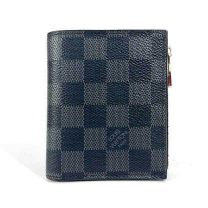 Louis Vuitton Folded Wallet N64021 Damier Grafitto Canvas Black Damier Grafitte Portefeuille Smart