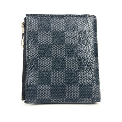 Louis Vuitton Folded Wallet N64021 Damier Grafitto Canvas Black Damier Grafitte Portefeuille Smart