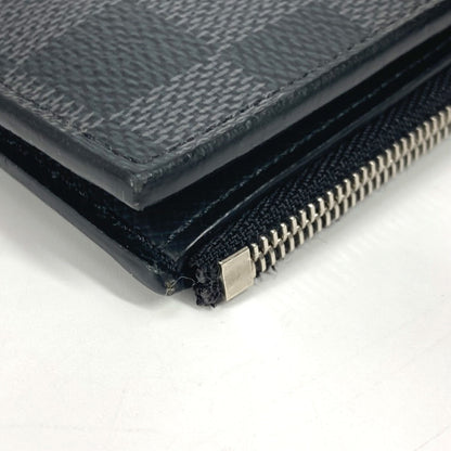Louis Vuitton Folded Wallet N64021 Damier Grafitto Canvas Black Damier Grafitte Portefeuille Smart