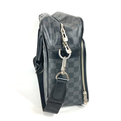 Louis Vuitton Business Bag N23253 Damier Grafitto Canvas Black Damier Grafitte Ikar Unisex(Unisex)