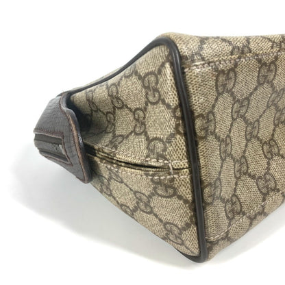 Gucci Pouch 108891 Gg Supreme Canvas, Leather Beige Gg Supreme Logo