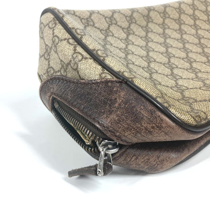 Gucci Pouch 108891 Gg Supreme Canvas, Leather Beige Gg Supreme Logo