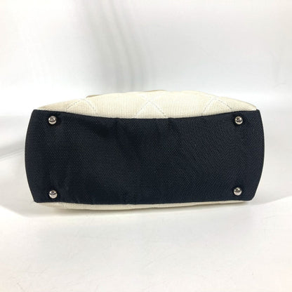 Chanel Shoulder Bag A34208 Canvas White Cc Coco Mark Paris Biarritz Pm Women
