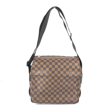 Louis Vuitton Shoulder Bag N45255 Damier Canvas Brown Damier Naviglio Women(Unisex)