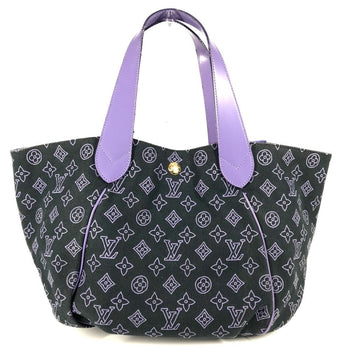 Louis Vuitton Shoulder Bag M95983 Leather / Canvas Purple Monogram Beach Line Hippo Ipanema Pm