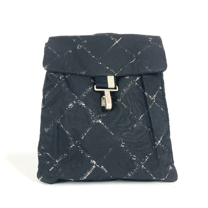 Chanel Backpack Nylon Black Old Travel Line Women