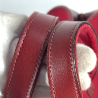 Hermes Boston Duffel Bag Felt, Leather Red H Punching Logo Hood