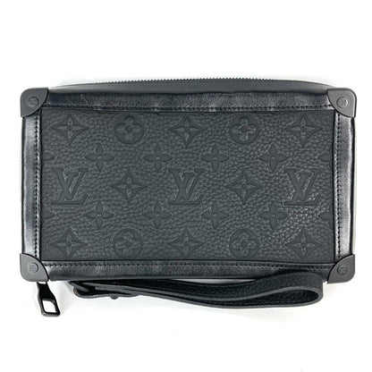 Louis Vuitton Clutch Bag M68986 Taurillon Clemence Leather Black Monogram Taurillon Clemence Soft