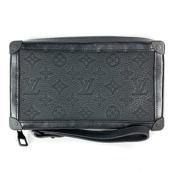 Louis Vuitton Clutch Bag M68986 Taurillon Clemence Leather Black Monogram Taurillon Clemence Soft