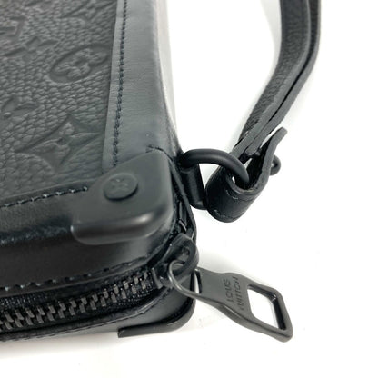 Louis Vuitton Clutch Bag M68986 Taurillon Clemence Leather Black Monogram Taurillon Clemence Soft