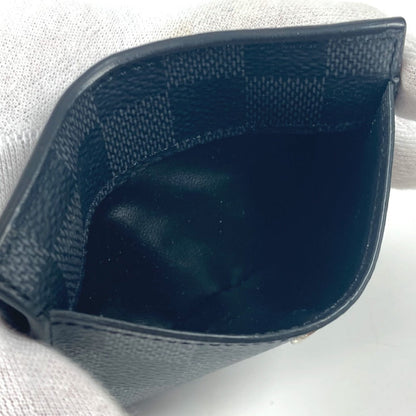 Louis Vuitton Folded Wallet N60451 Damier Grafitto Canvas Black Damier Grafitte Multi Porte Cartes
