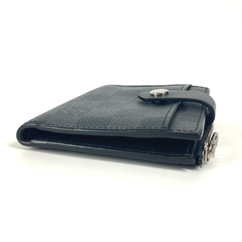 Louis Vuitton Folded Wallet N60451 Damier Grafitto Canvas Black Damier Grafitte Multi Porte Cartes