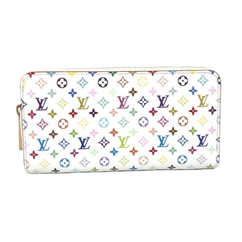Louis Vuitton Long Wallet Purse M13922 Monogram Multicolor Canvas White Japan Exclusive Lvxtm