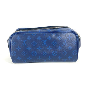 Louis Vuitton Business Bag M30849 Monogram Canvas, Taiga Leather Blue Taigalama Dop Kit