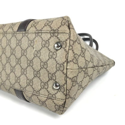 Gucci Shoulder Bag 114595 Gg Supreme Canvas, Leather Beige Monogram Gg Supreme