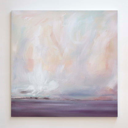 Blush Quiet In The Distance - Canvas Print By