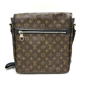Louis Vuitton Shoulder Bag M56715 Monogram Macacer Canvas Brown Monogram Macacer Bus Mm Mens