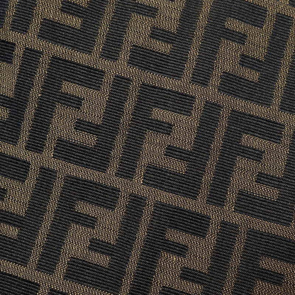 Fendi Skirt 09.571960 66960 Polyester Brown Zucca Pattern Ff Logo Tight Skirt Women 38