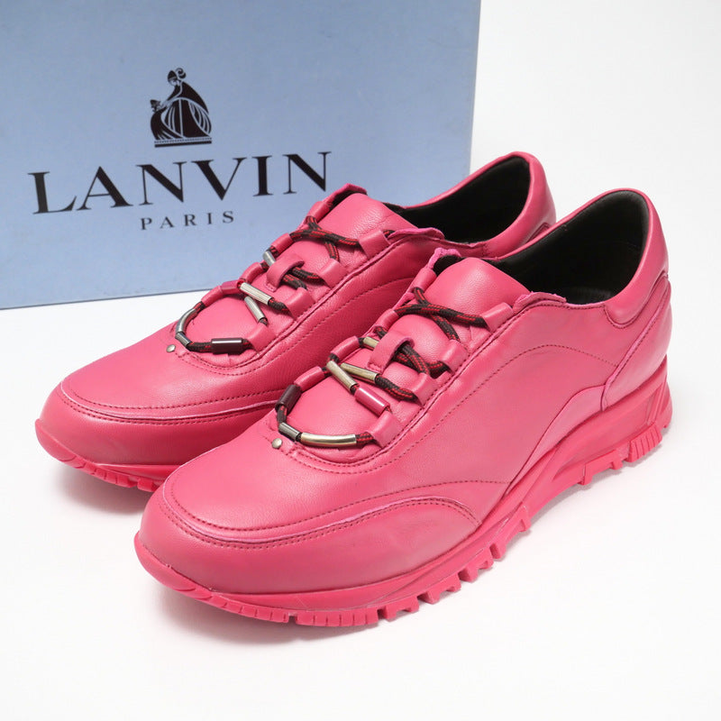 Lanvin Sneakers Sklrbp Genuine Leather Pink 10