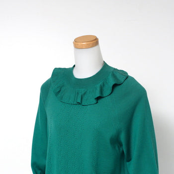 Miu Miu Sweater Mml248 Wool Green Women 38