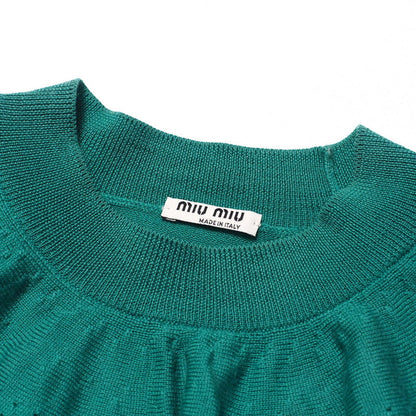 Miu Miu Sweater Mml248 Wool Green Women 38