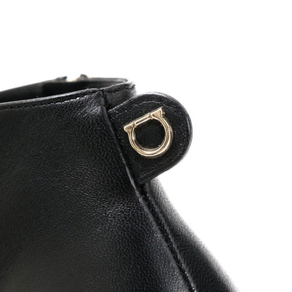 Salvatore Ferragamo Boots Leather Black Women 5D
