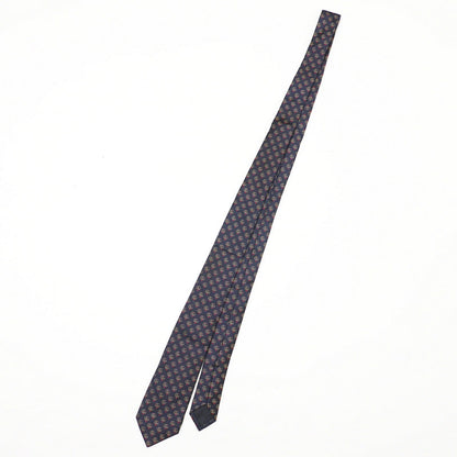 Gucci Tie Silk Navy 148X3.1" Mens