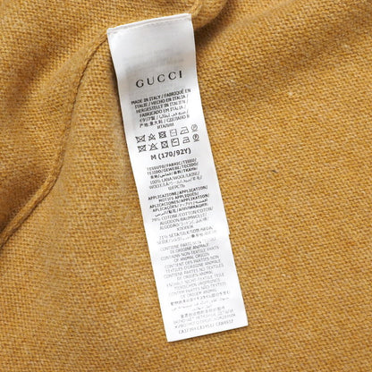 Gucci Cardigan 635162 Wool Mustard With Brooch Oversize Women M (170/92Y)