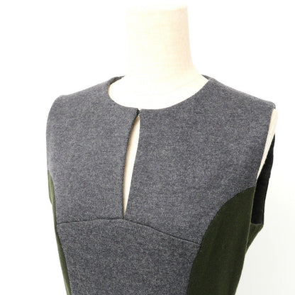 Fendi One Piece Fd8201 100% Wool Grey / Khaki Women 42