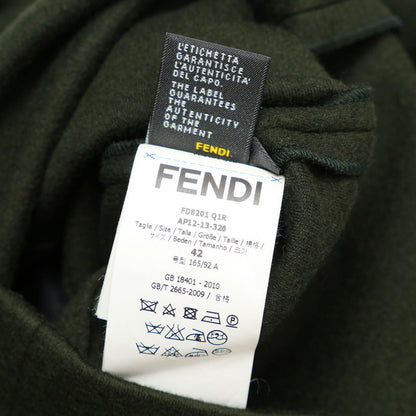 Fendi One Piece Fd8201 100% Wool Grey / Khaki Women 42