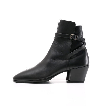 Saint Laurent Paris Boots 591999 Leather Black Women 36