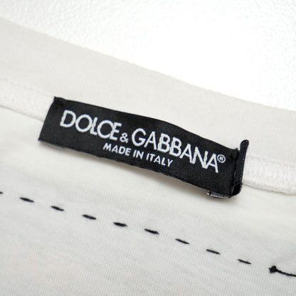 Dolce&Gabbana Short Sleeve T-Shirt Jt-F8H93T Cotton 100% White Women 36
