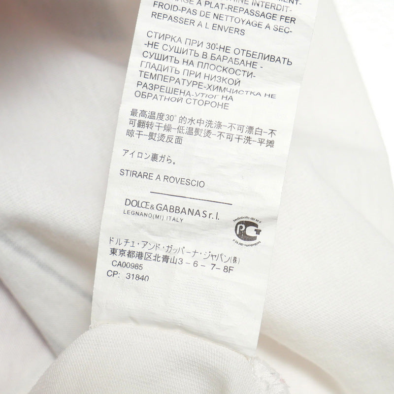 Dolce&Gabbana Short Sleeve T-Shirt Jt-F8H93T Cotton 100% White Women 36