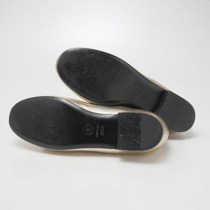 Chanel Pumps G32954 Leather Gold Women 36.5C