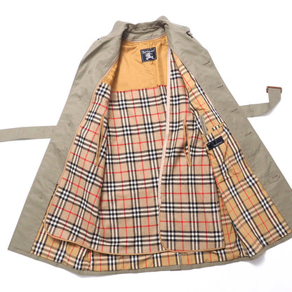 Burberry Trench Coat Cotton Khaki Beige Type Mens 170