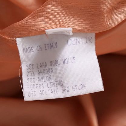 Fendi Coat Wool Salmon Pink Women 38