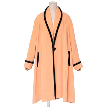 Fendi Coat Wool Salmon Pink Women 38