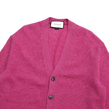 Gucci Cardigan 439224 Wool Pink Mens M