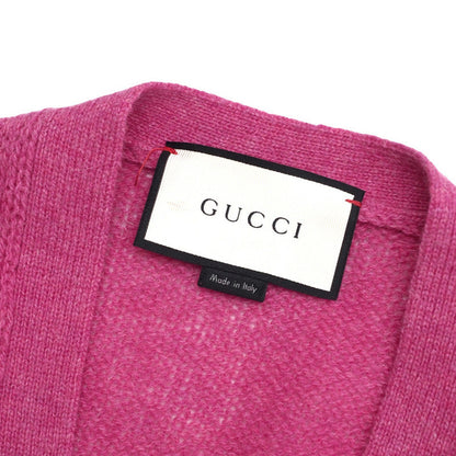 Gucci Cardigan 439224 Wool Pink Mens M