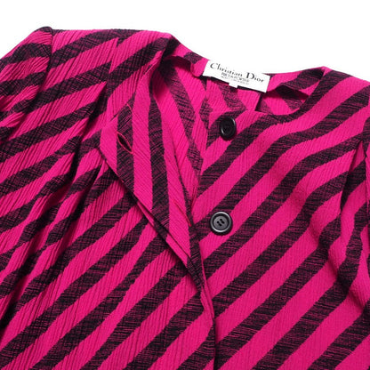 Christian Dior Suit 03 80 M D83 Wool Pink X Black Women 13