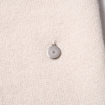 Hermes One Piece Cashmere Ivory Women 34